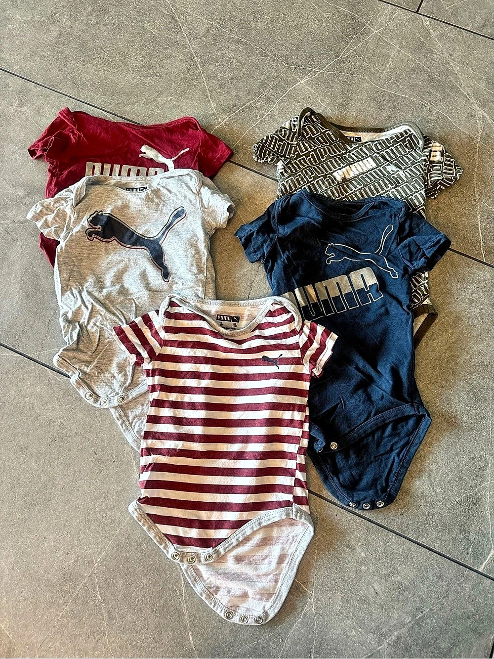 Puma Onesie Bundle of 5 - 12M